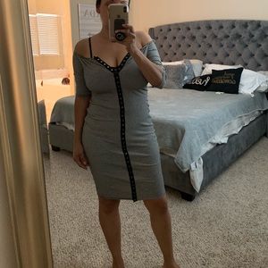 Off the shoulder super stretchy dress